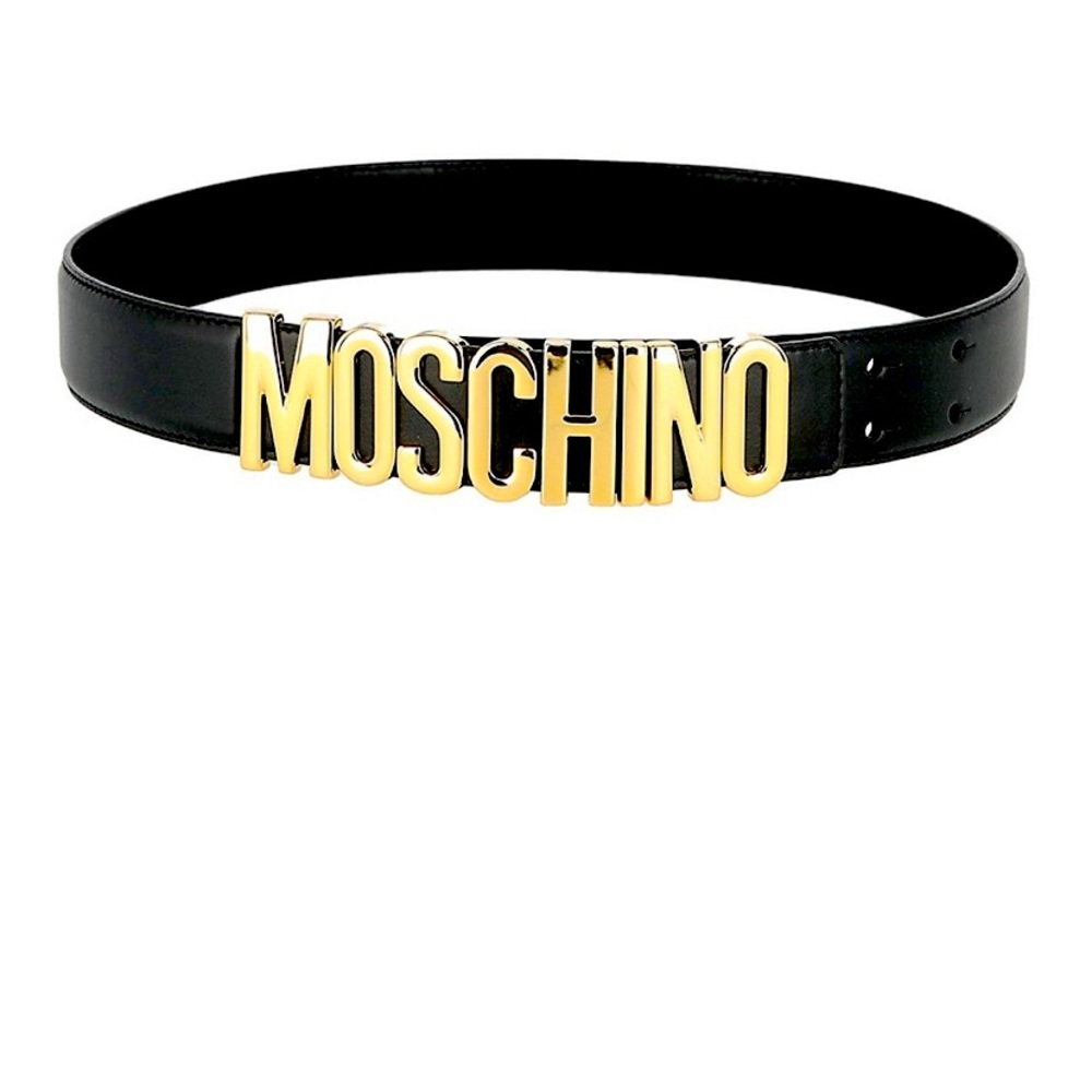 COPY - Black & gold moschino belt